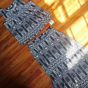 Maxi skirt and top set by Kasper